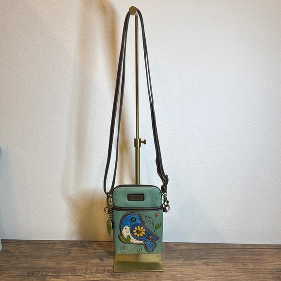 Chala Handbags - CHALA Hand Bag Blue Bird Cellphone Xbody Bag Pouch Purse Peta Approved Vegan